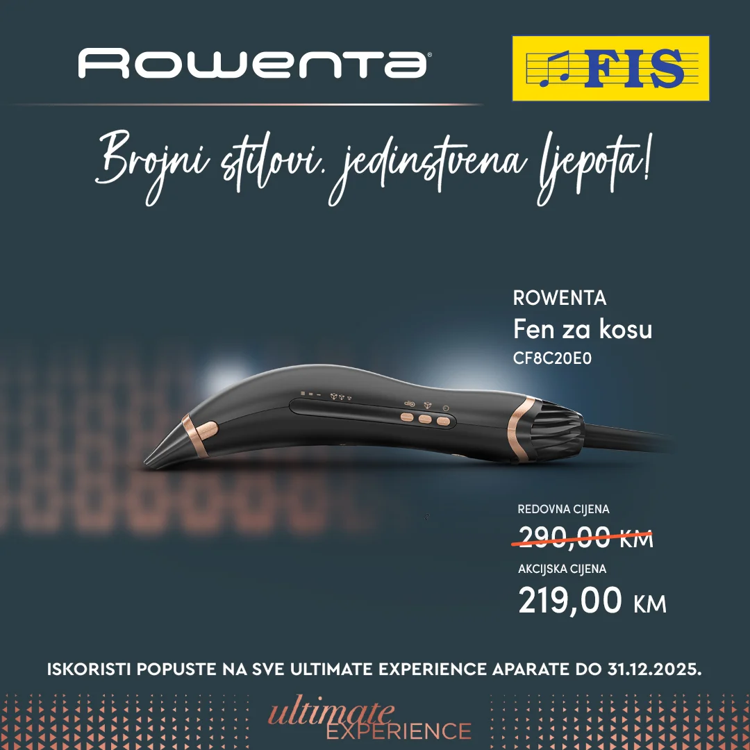Fis akcija – Rowenta Ultimate Experience aparati sniženje do 31.12.2025.