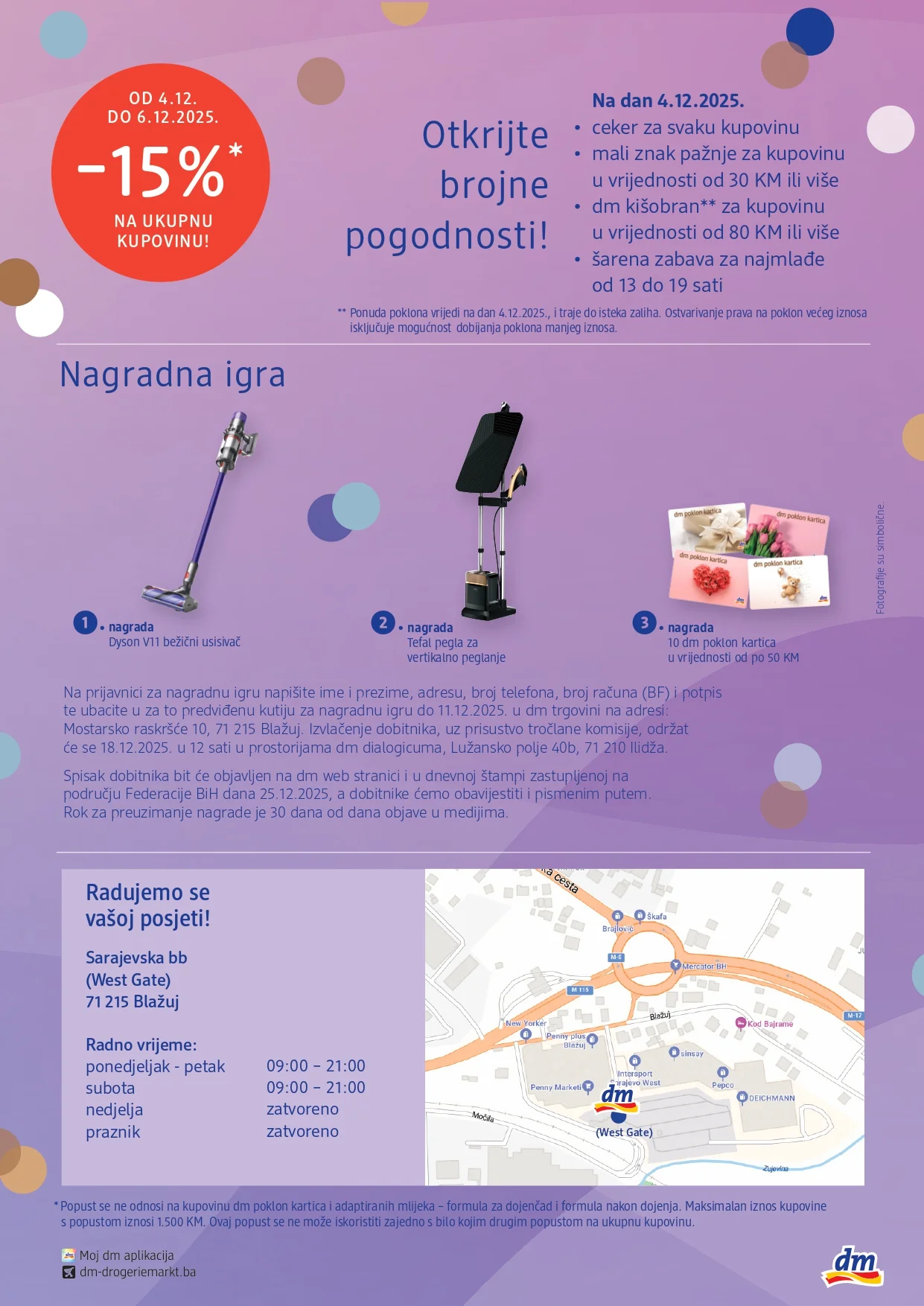 dm West Gate SVE IZ KATALOGA 1+1 GRATIS 4-6.12.2025.