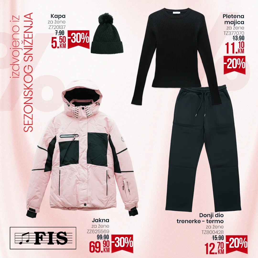 Fis sezonsko sniženje odjeće 2025/2026.