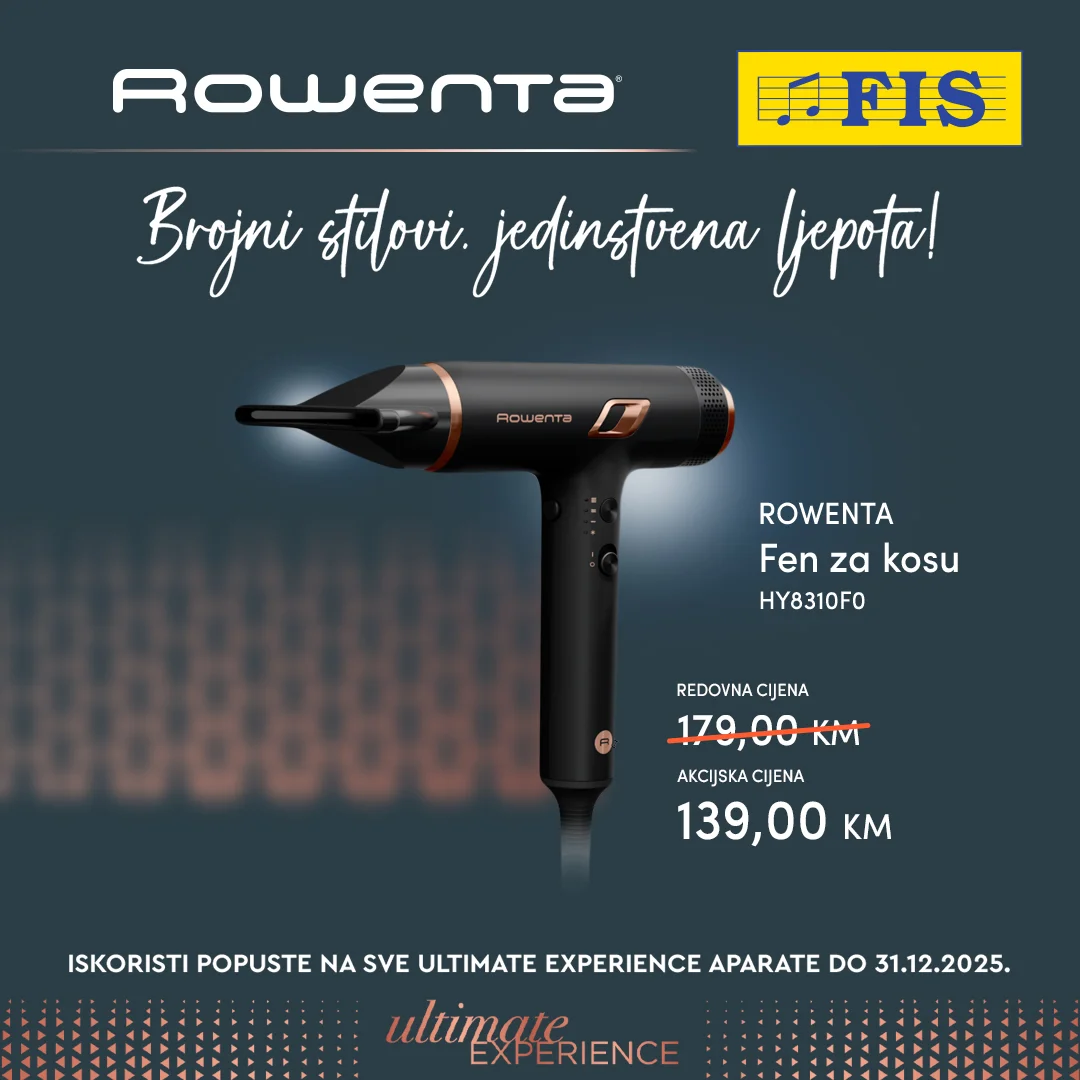 Fis akcija – Rowenta Ultimate Experience aparati sniženje do 31.12.2025.