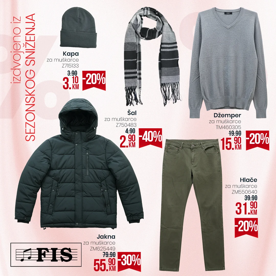 Fis sezonsko sniženje odjeće 2025/2026.