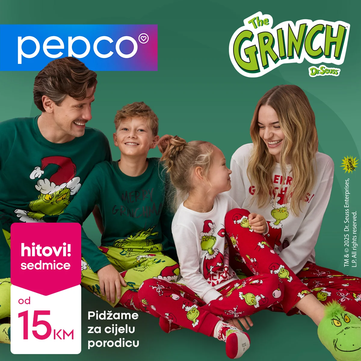 Pepco pidzame za cijelu porodicu. 