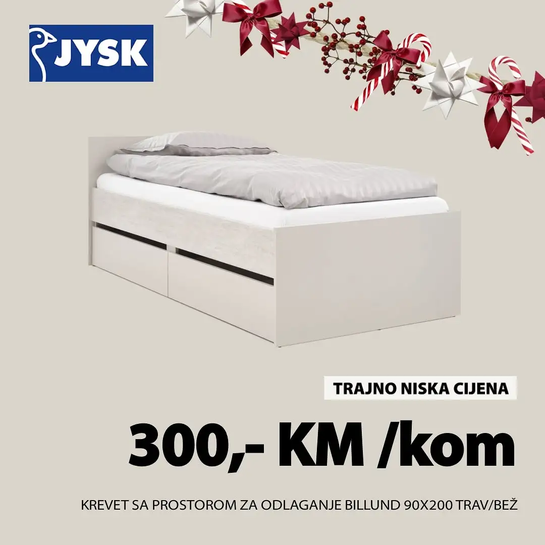 Jysk SUPER SNIŽENJE do 6.1.2026.