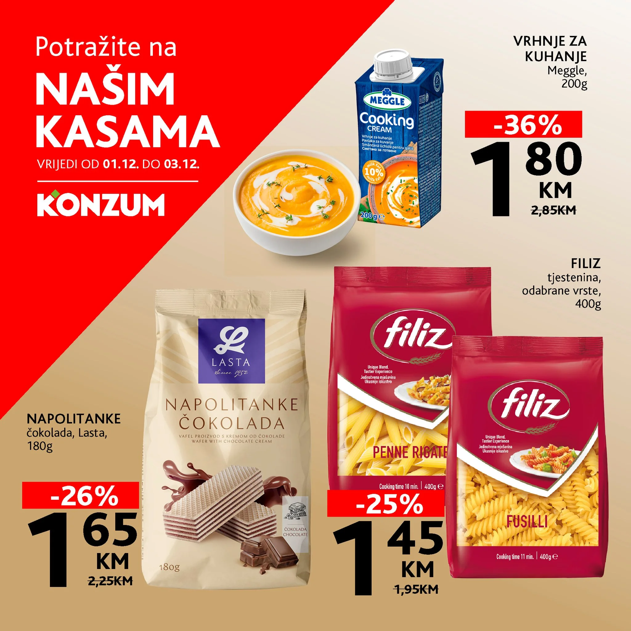 Konzum AKCIJA NA KASAMA 