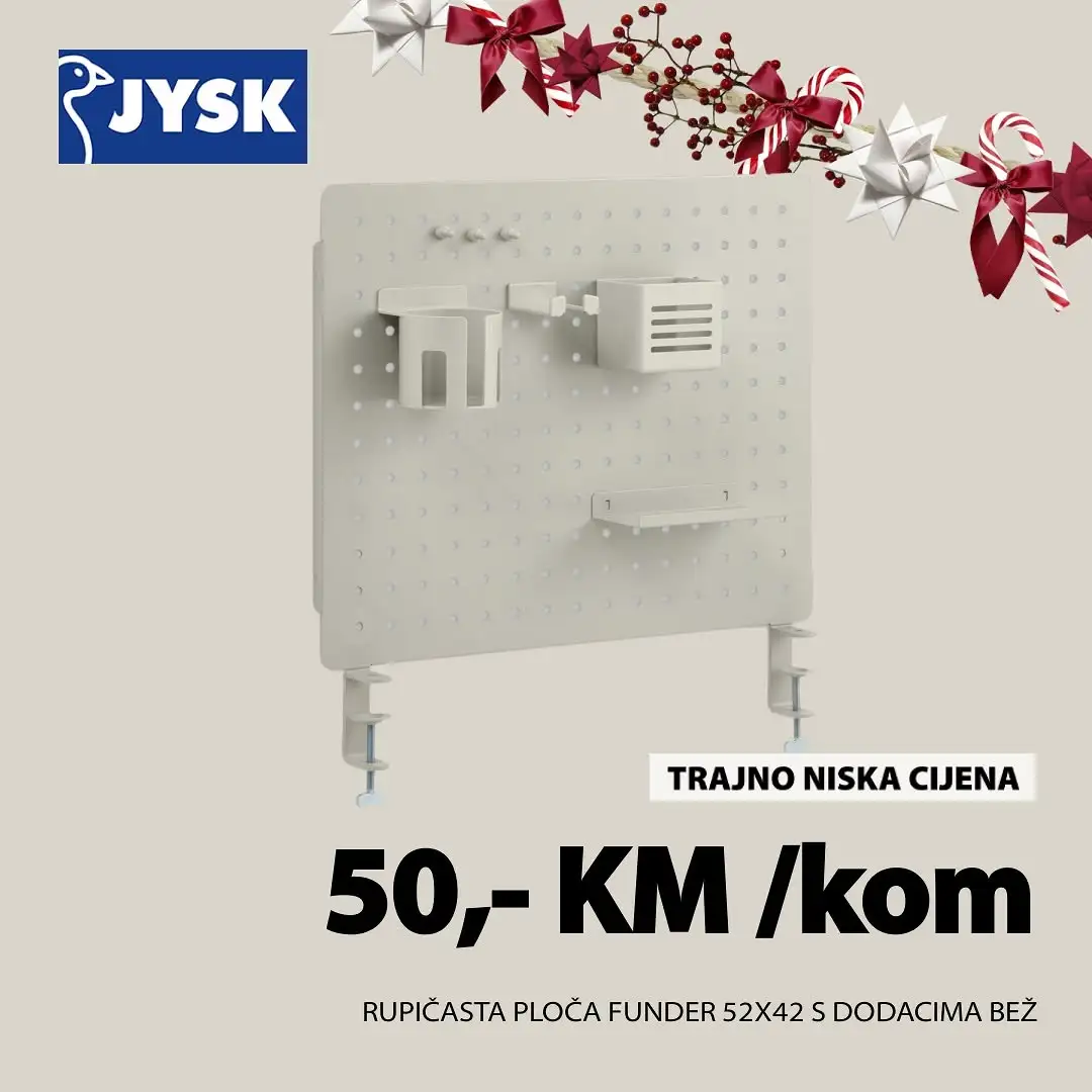 Jysk SUPER SNIŽENJE do 6.1.2026.