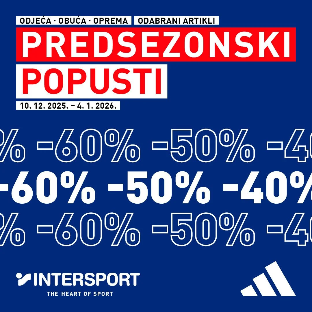 Intersport PREDSEZONSKI POPUSTI do 4.1.2026.