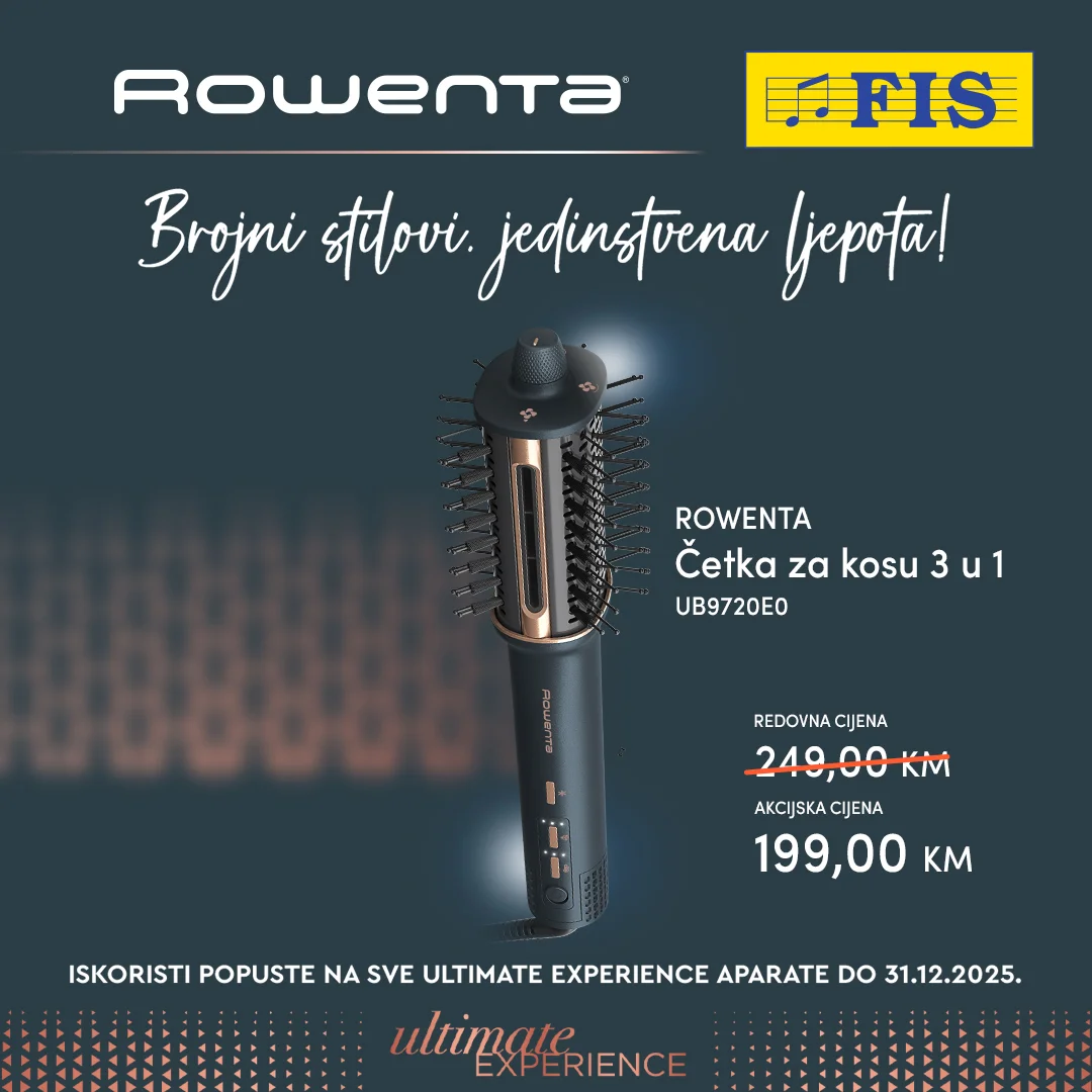 Fis akcija – Rowenta Ultimate Experience aparati sniženje do 31.12.2025.