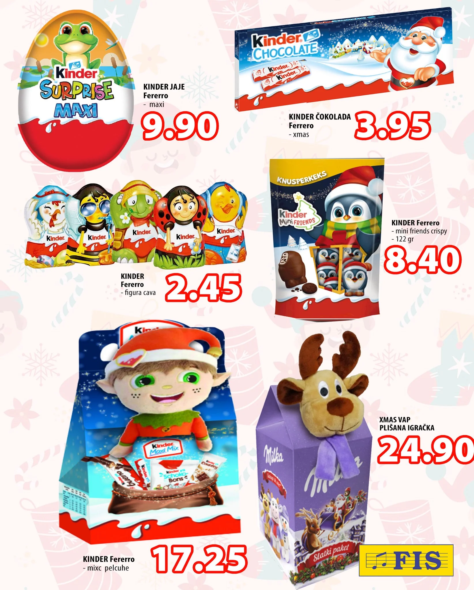 FIS akcija – sniženje na paketiće, igračke i odjeću 3–6.12.2025.