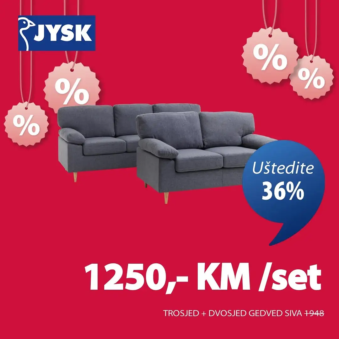 Jysk SUPER SNIŽENJE do 6.1.2026.