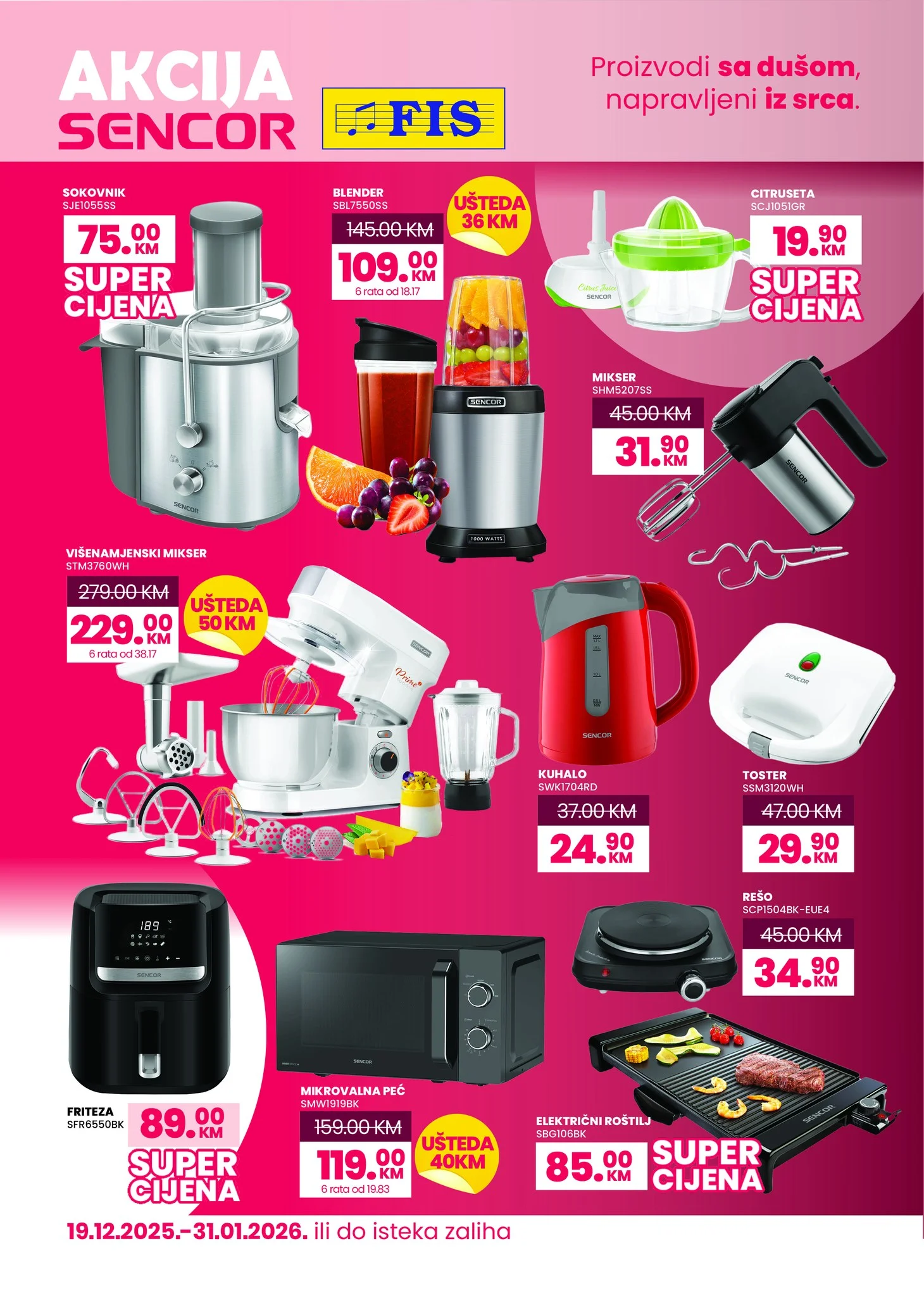 Fis & Sencor SUPER AKCIJA