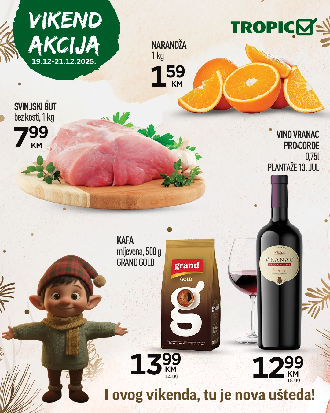 Tropic vikend akcija 19-21.12.2025.