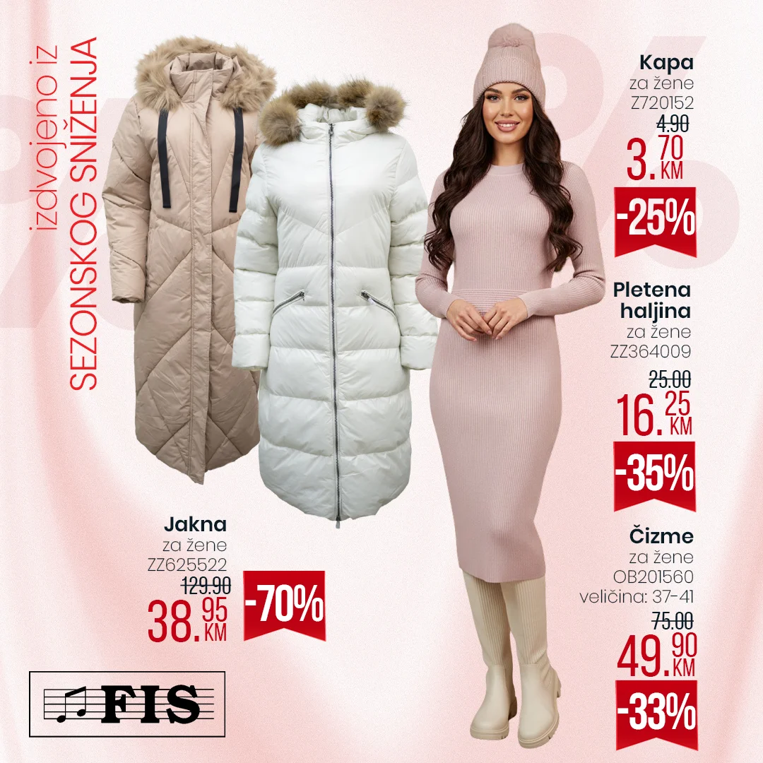 Fis SEZONSKO SNIŽENJE do 70% do 15.01.2026.