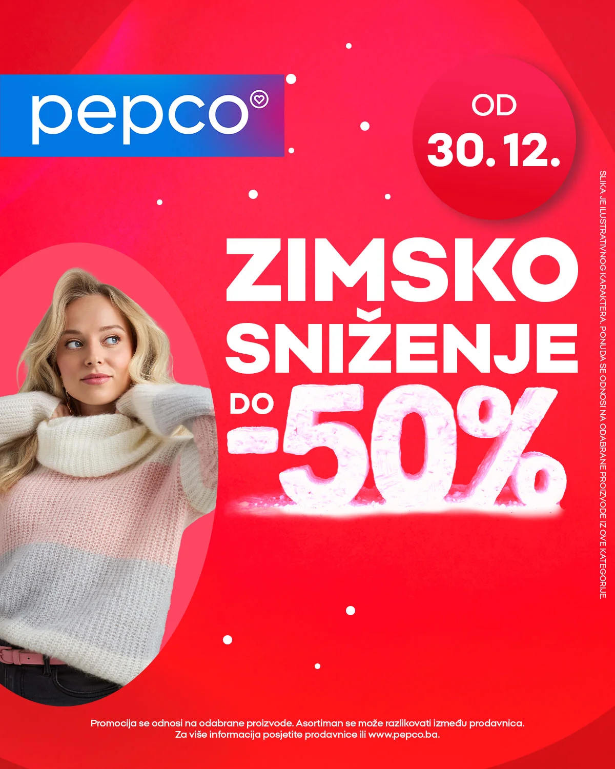 Pepco ZIMSKO SNIŽENJE do 50% od 30.12.2025.