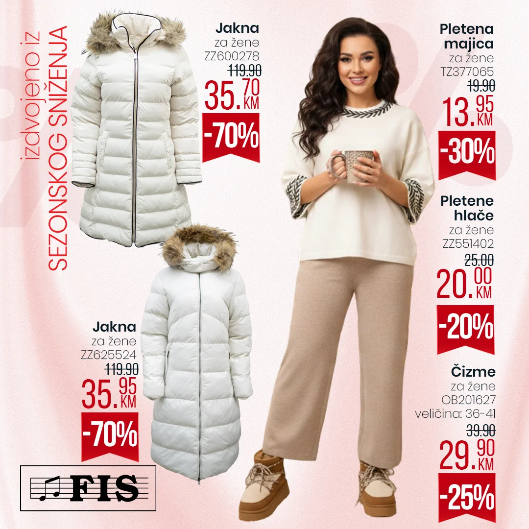 Fis SEZONSKO SNIŽENJE do 70% do 15.01.2026.