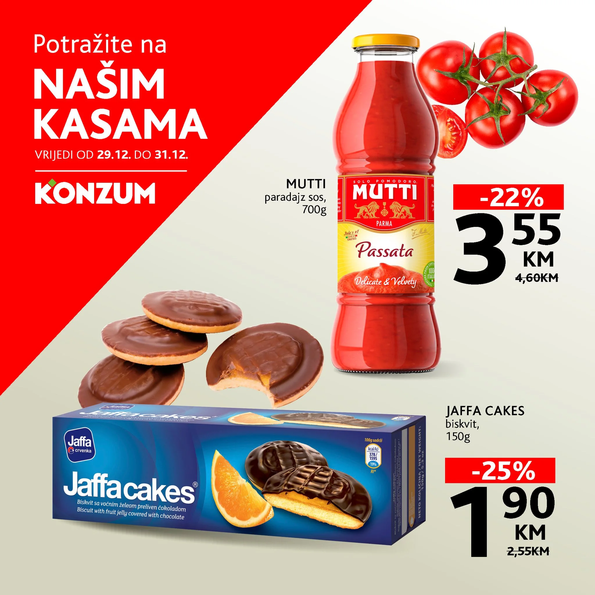 Konzum AKCIJA NA KASAMA 29-31.12.2025.