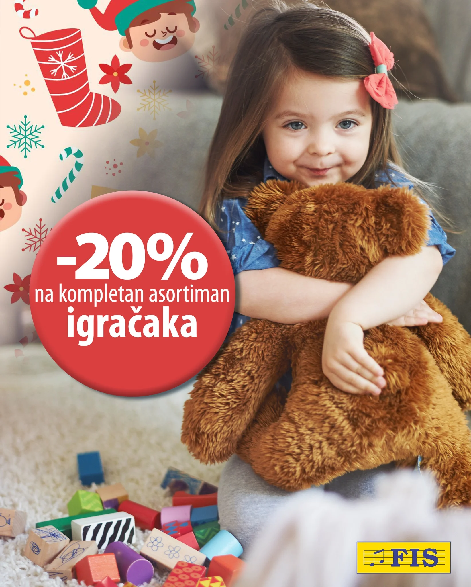 FIS akcija – sniženje na paketiće, igračke i odjeću 3–6.12.2025.