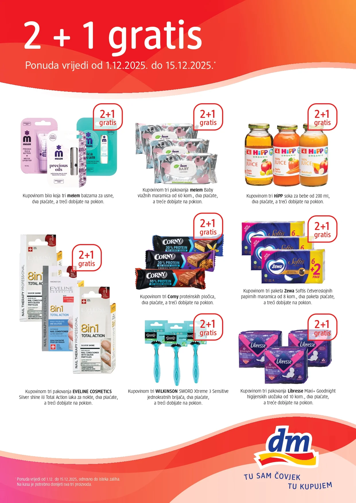dm 2+1 GRATIS 1-15.12.2025.