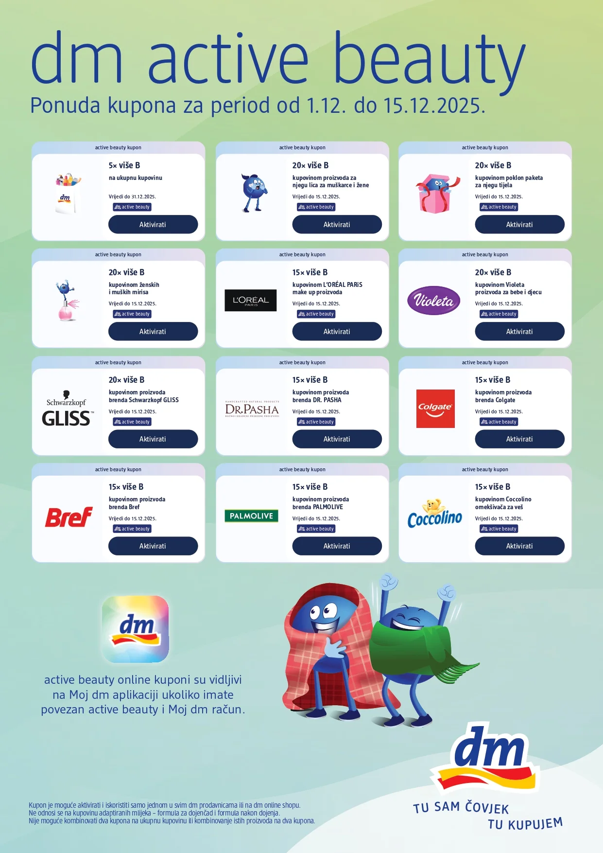 dm KUPONI – dm active beauty – akcija do 15.12.2025.