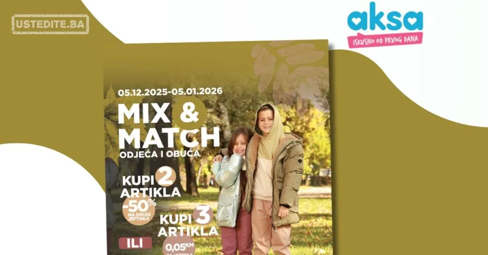 Aksa MIX&MATCH ODJEĆA 5.12.2025-5.1.2026.