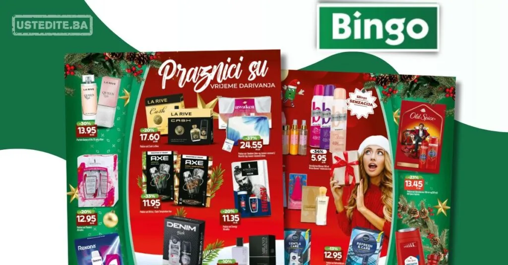 Bingo akcija PRAZNIČNA PONUDA I POKLONI 16.12.2025–3.1.2026.