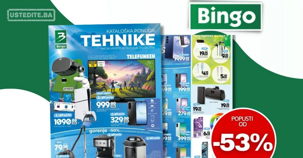 Bingo TEHNIKA - sniženje do 13.1.2025.