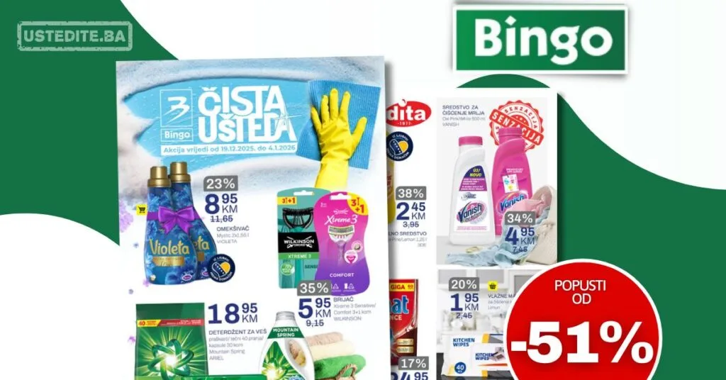 Bingo katalog ČISTA UŠTEDA 19.12.2025-4.1.2026.