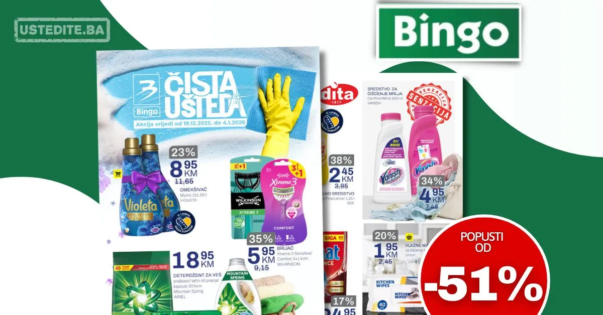 Bingo katalog ČISTA UŠTEDA 19.12.2025-4.1.2026.