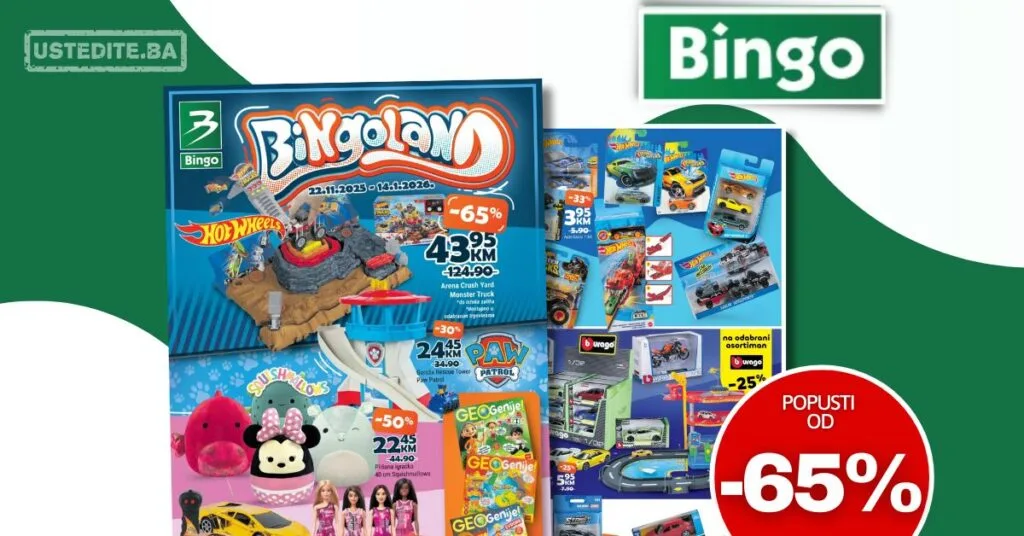 Bingo IGRAČKE 22.11.2025-14.1.2026.