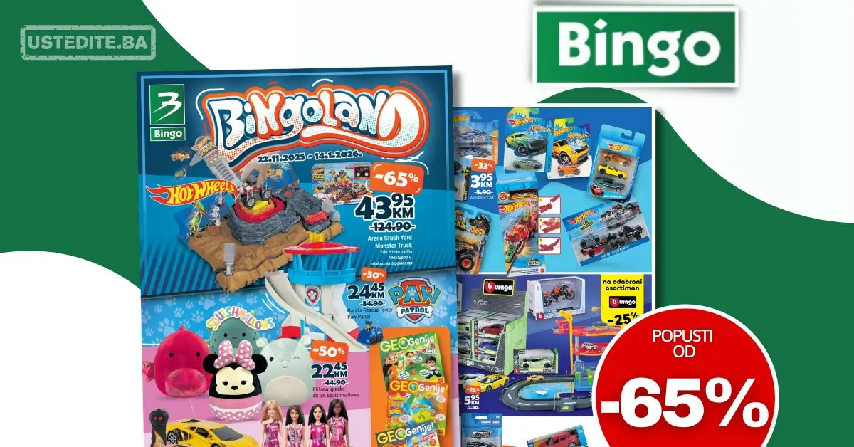 Bingo IGRAČKE 22.11.2025-14.1.2026.