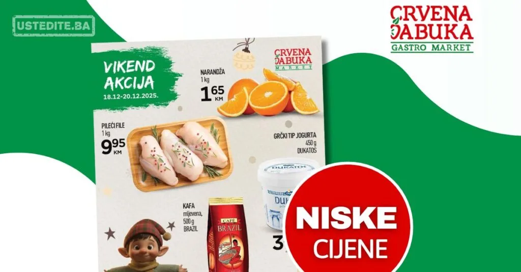 Crvena Jabuka vikend akcija 18-20.12.2025.