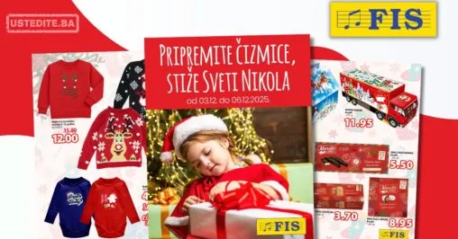Fis akcija – sniženje na paketiće, igračke i odjeću 3–6.12.2025.