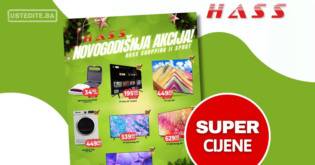 Hass komerc NOVOGODIŠNJA AKCIJA decembar 2025.