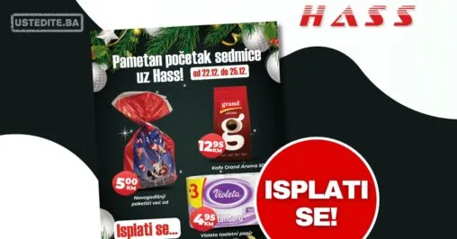 Hass komerc akcija za početak sedmice 22-25.12.2025.