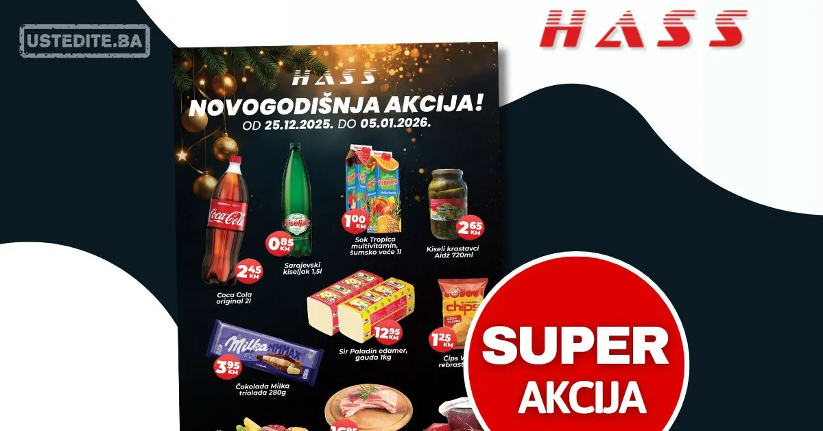 Hass komerc NOVOGODIŠNJA AKCIJA 25.12.2025-5.1.2026.