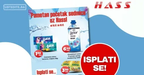 Hass komerc akcija za početak sedmice 15-18.12.2025.