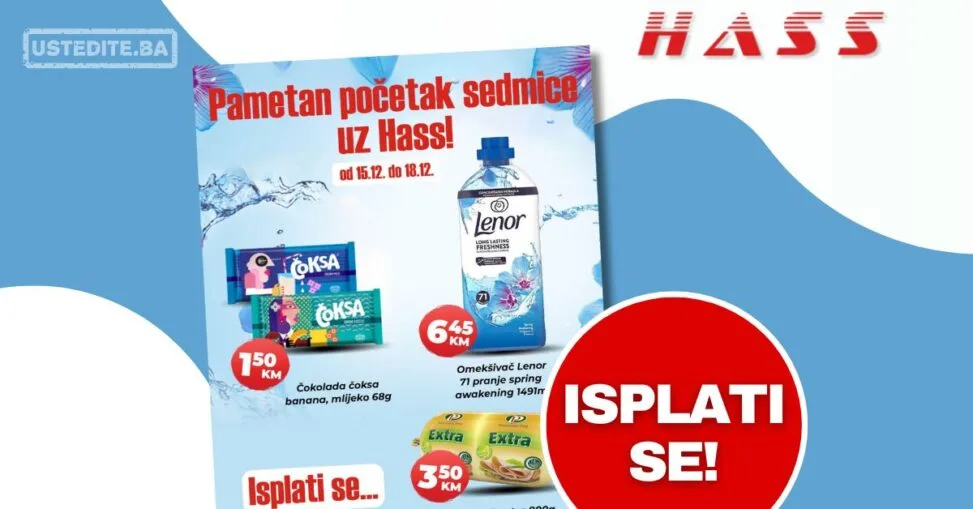 Hass komerc akcija za početak sedmice 15-18.12.2025.