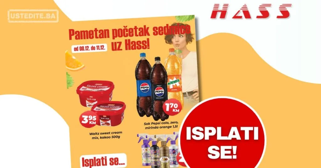 Hass komerc akcija za početak sedmice 8-11.12.2025.