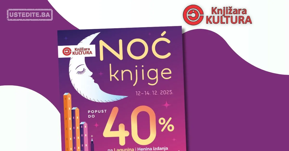 Knjižara Kultura NOĆ KNJIGE 12-14.12.2025.