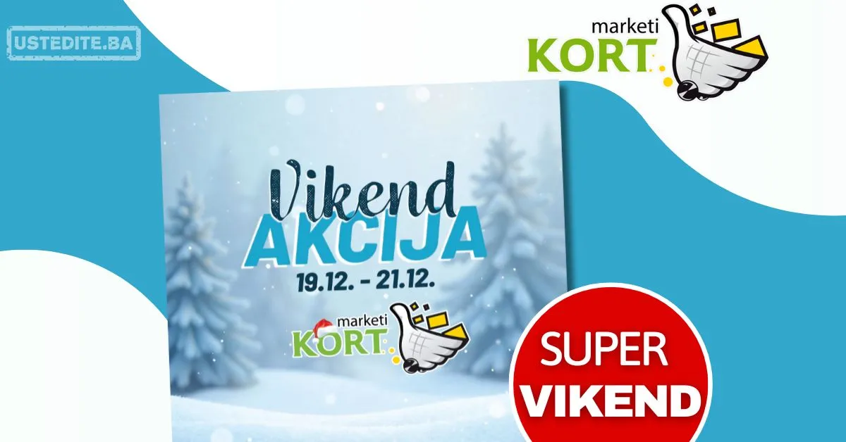 Kort vikend akcija 19-21.12.2025.