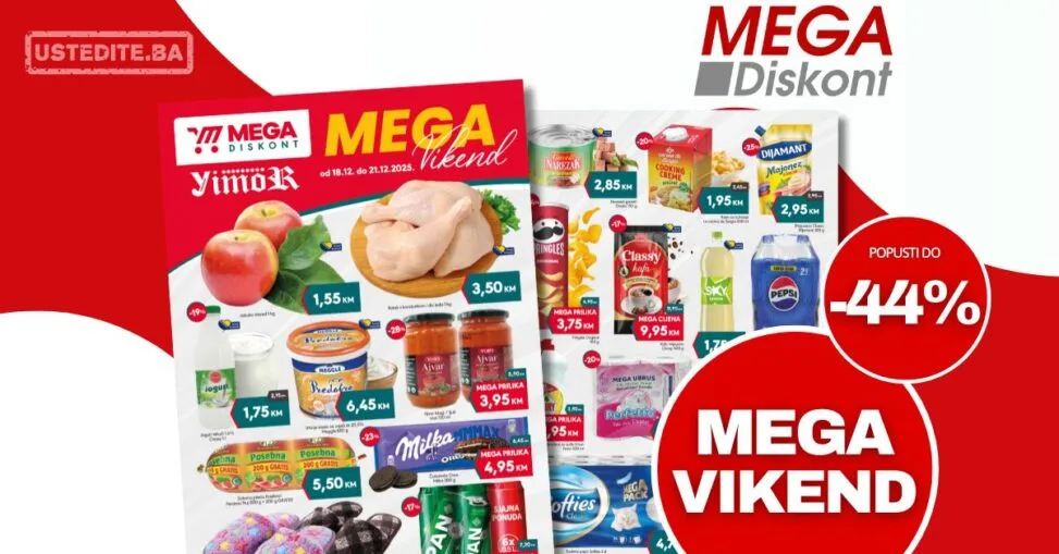 Mega Diskont vikend akcija 18-21.12.2025.