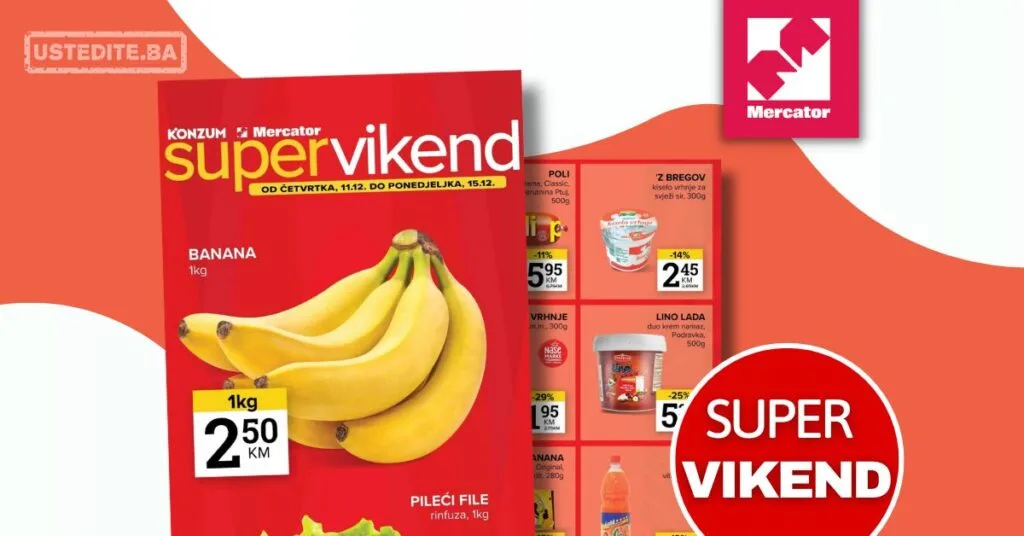 Mercator vikend akcija 11-15.12.2025.