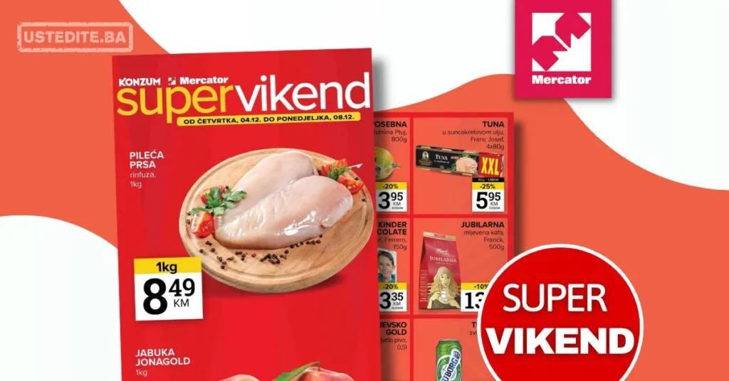 Mercator vikend akcija 4-8.12.2025.