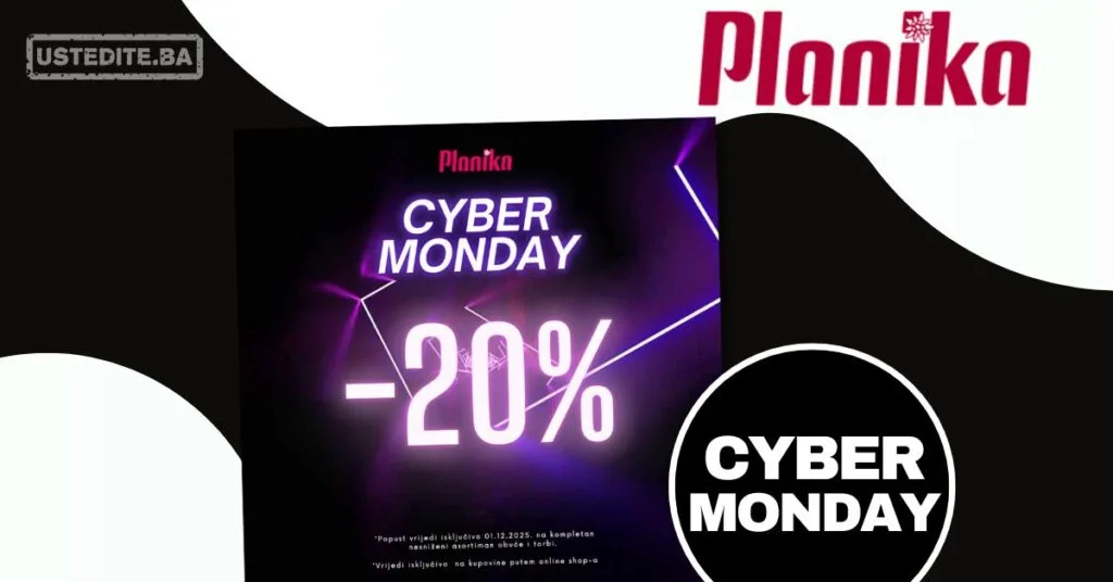 Planika Cyber Monday samo DANAS 1.12.2025.