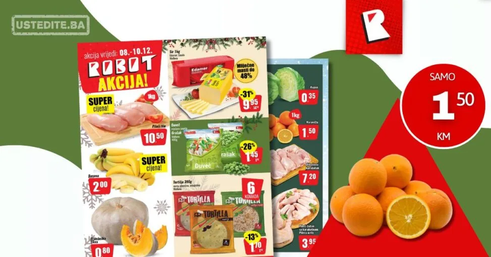 Robot akcija za početak sedmice 8-10.12.2025.