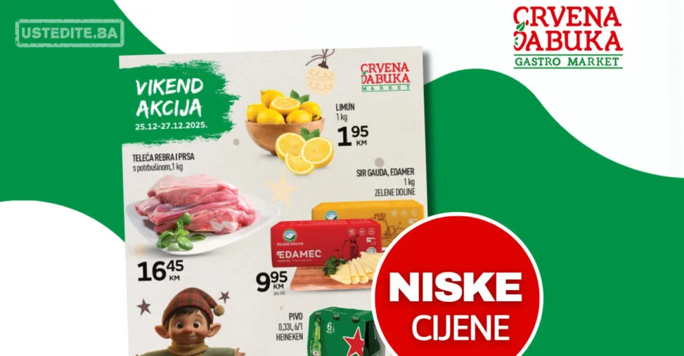 Crvena Jabuka vikend akcija 25-27.12.2025.