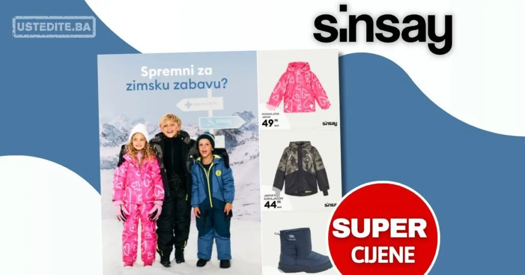 Sinsay dječija zimska odjeća – decembar 2025.