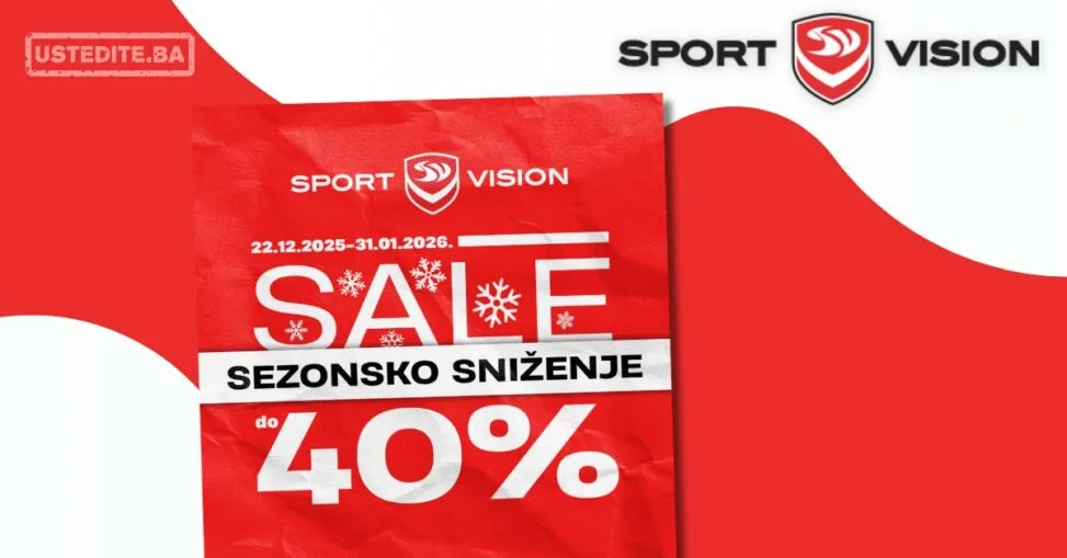 Sport Vision SEZONSKO SNIŽENJE 22.12.2025-31.1.2026.