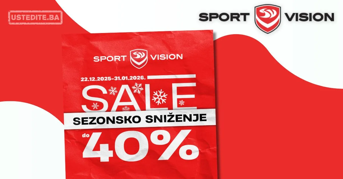 Sport Vision SEZONSKO SNIŽENJE 22.12.2025-31.1.2026.