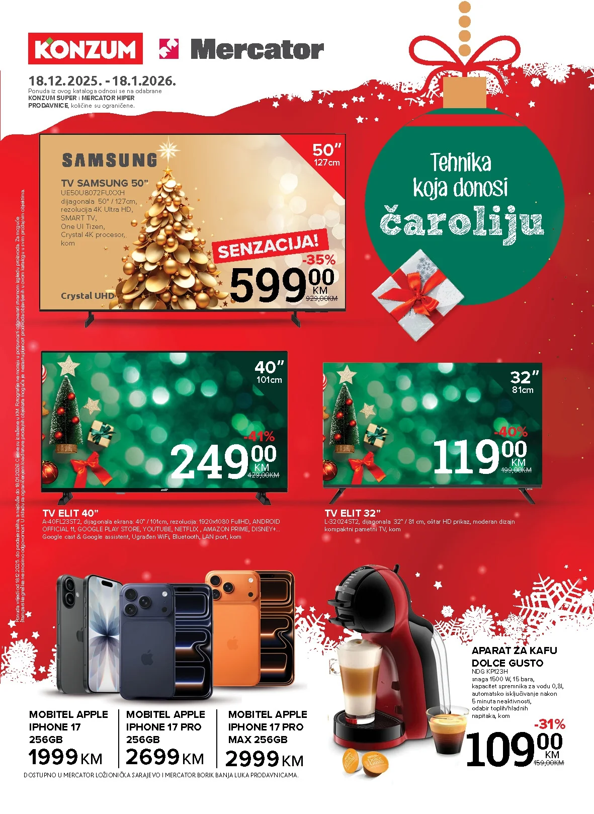 Konzum katalog TEHNIKA 18.12.2025-18.1.2026.