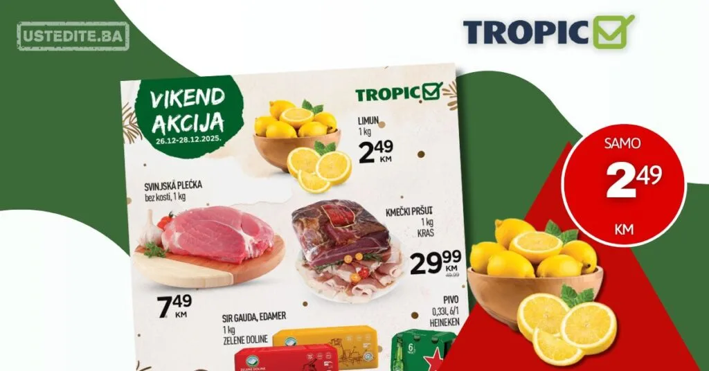 Tropic vikend akcija 26-28.12.2025.